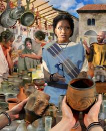 Roman market scene © Aaron Watson Roman market scene © Aaron Watson