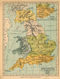 Map of Roman Britain Geography I